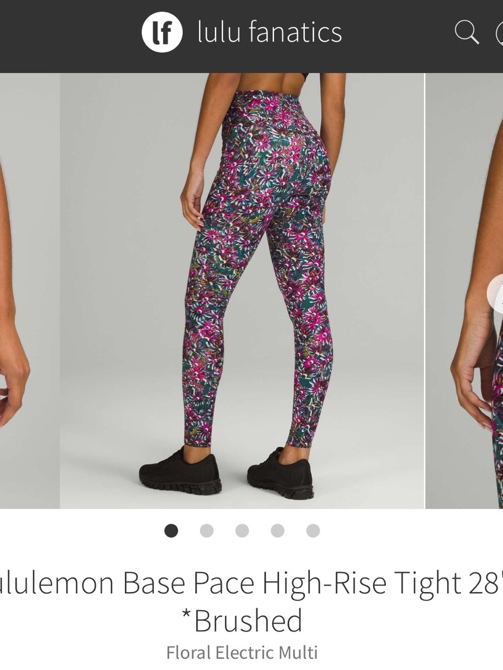 lululemon athletica Floral Electric Multi High-Rise Tights